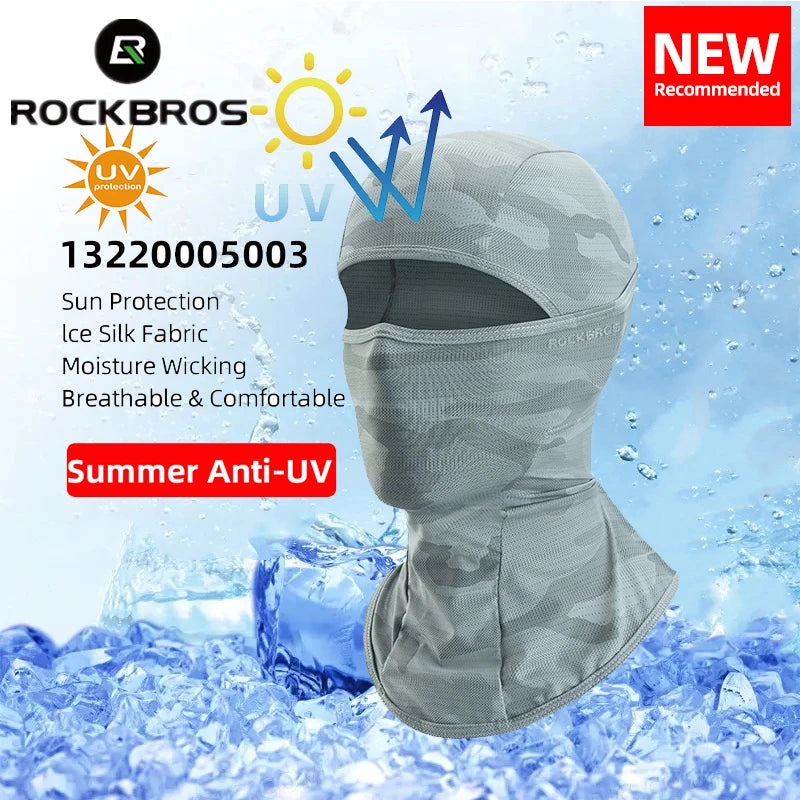 Summer cooling balaclava UV ice silk face mask - main view
