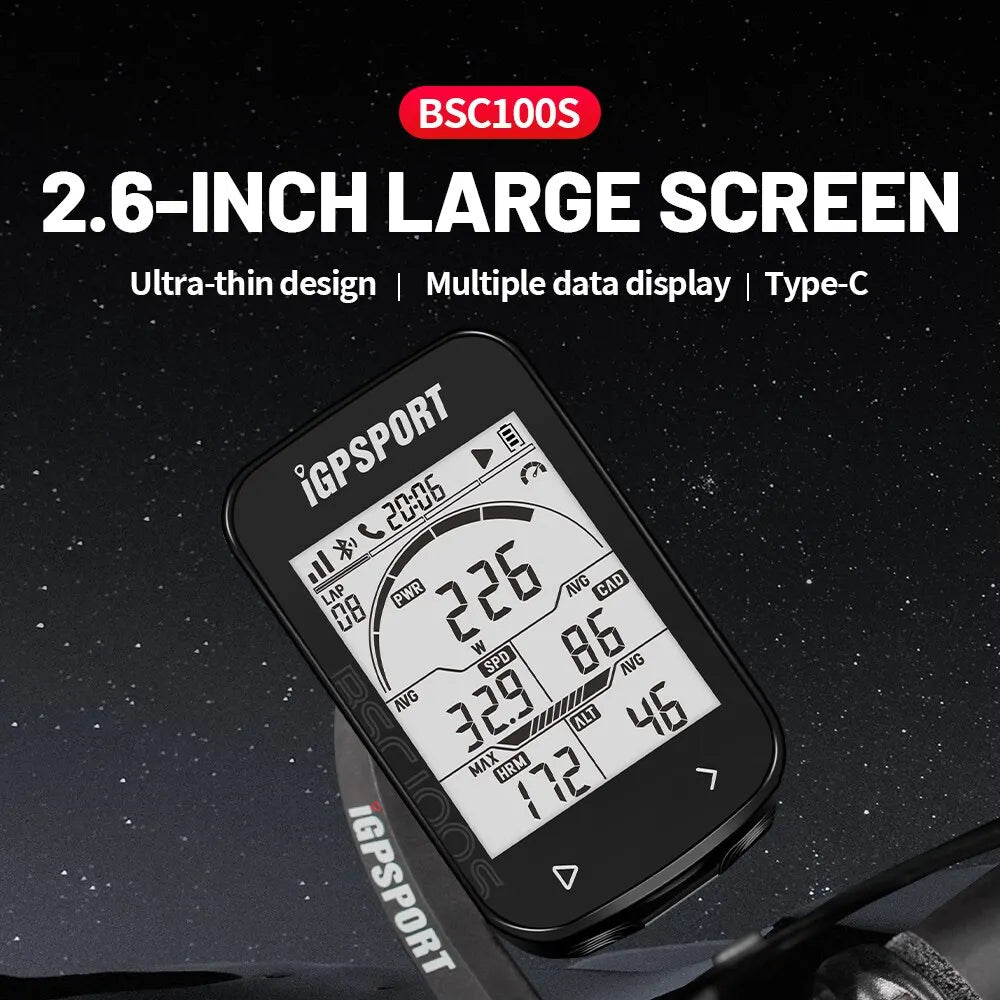 GPS bike computer 2.6 inch screen mounted on handlebar - view 2