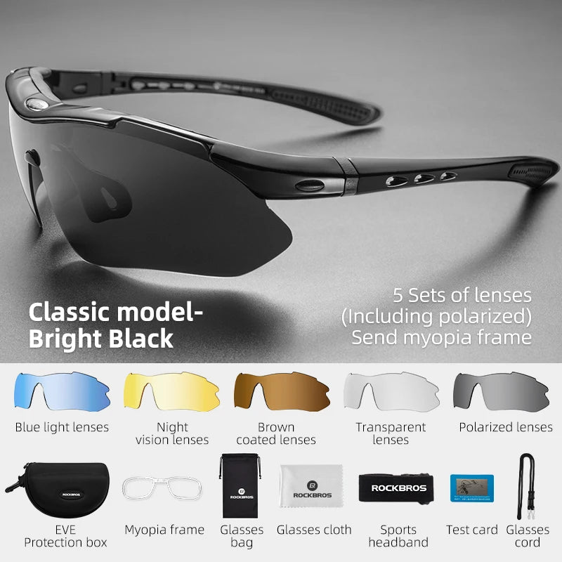 ROCKBROS polarized glasses 5 lens set - view 9